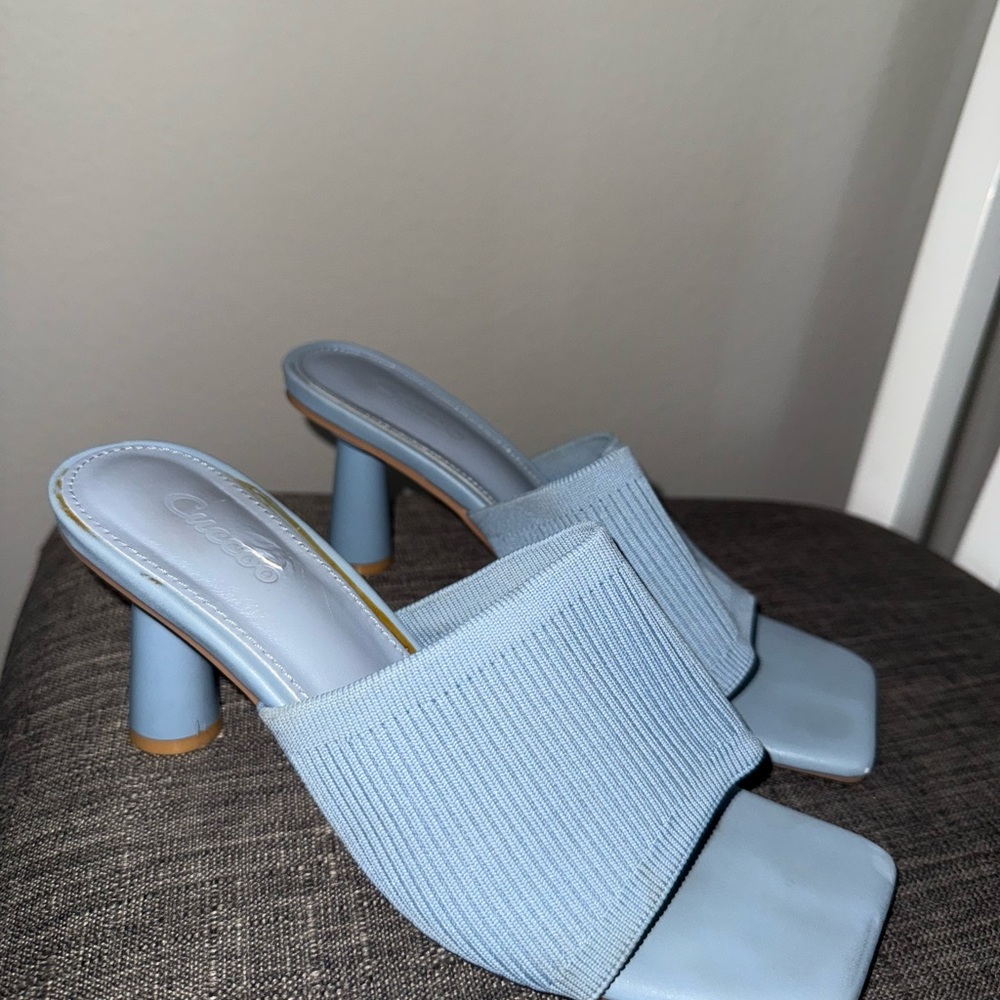 SHEIN Light Blue Mules